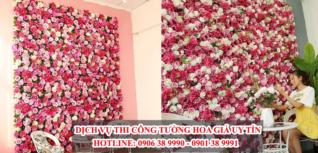 Dịch vụ thi công tường hoa giả uy tín #1 Việt nam